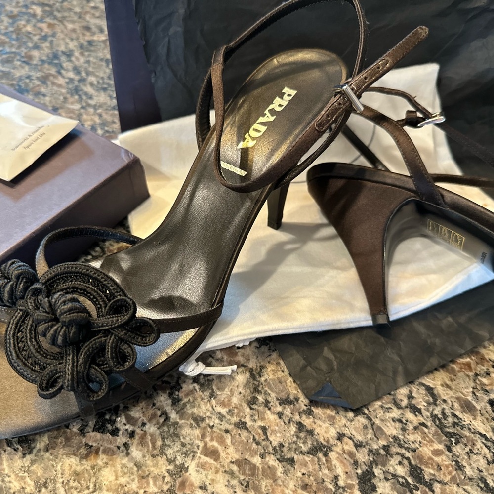 Prada Satin Heels 40.5